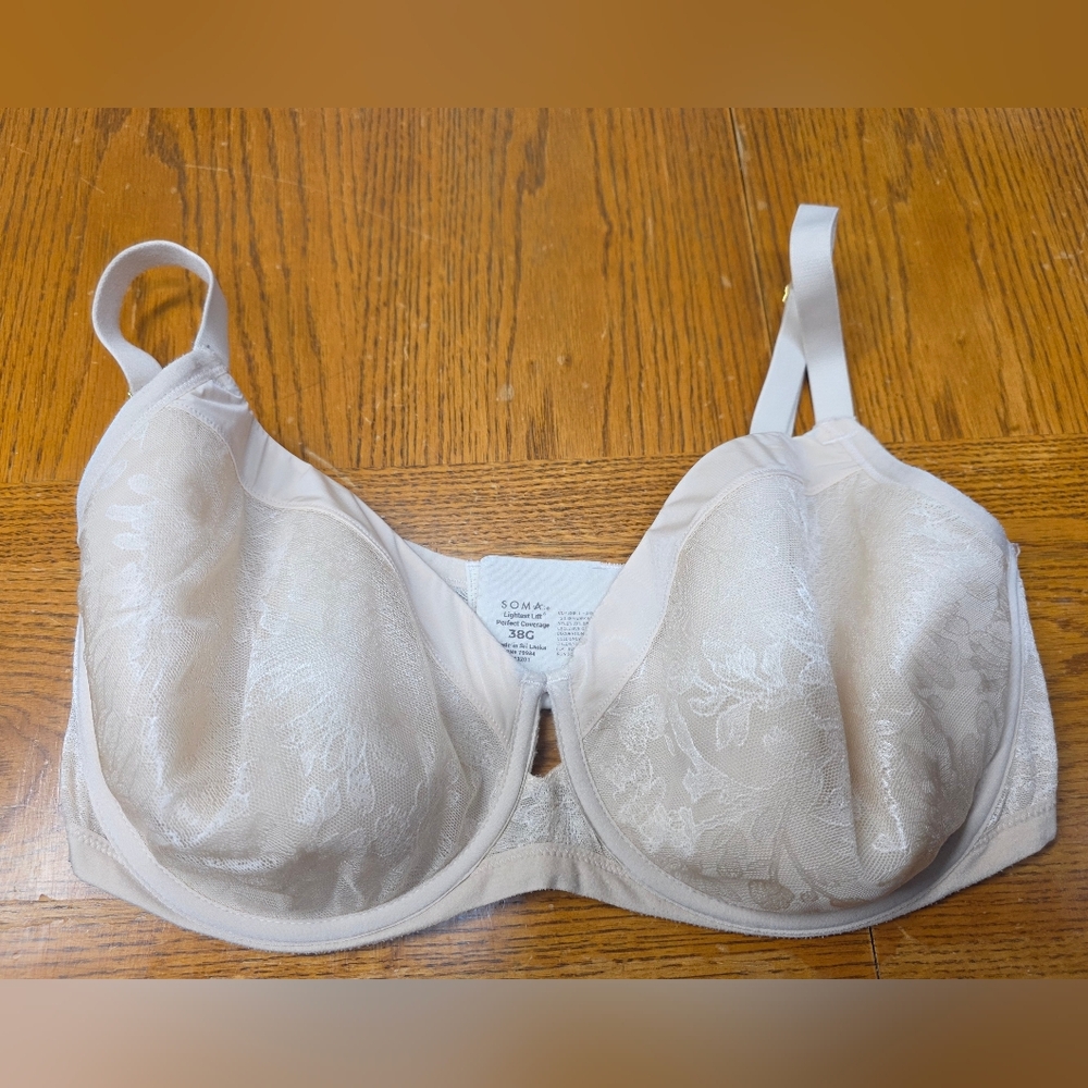 Soma Lightest Lift Perfect Coverage Light Tan Underwire Bra 38G